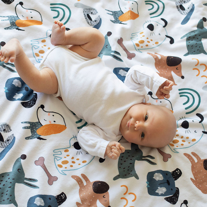 Minky Baby Blanket My Best Friends (Dogs)