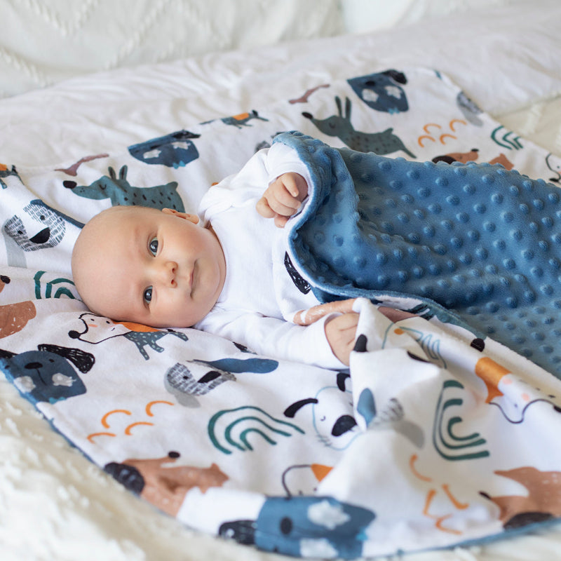 Minky Baby Blanket My Best Friends (Dogs)