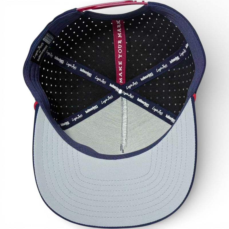 Crab Trap Golf Hat | Snapback Cap | Built-in Magnetic Ball Marker Holder + Marker Included | Adjustable | One Size