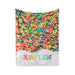 A colorful image of a pile of multicolored cereal loops, with the name "Kaylen" written on a white background.