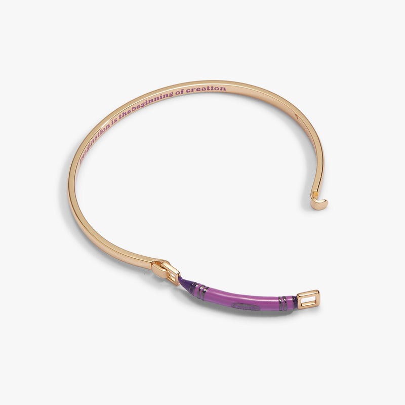 Crayola Purple Crayon Tension Bangle