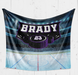 A banner featuring the name "BRADY" and the number "23" along with a hockey rink graphic.