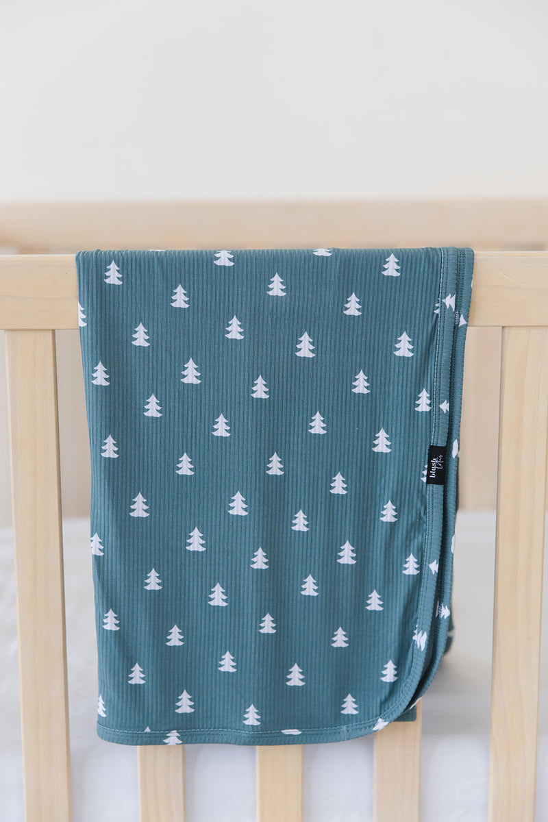 Northern Pine (ribbed) - Lightweight Blanket