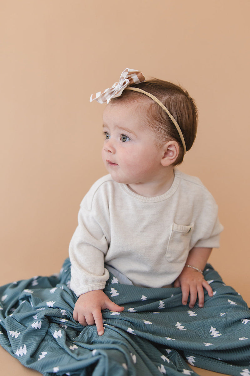 Northern Pine (ribbed) - Lightweight Blanket