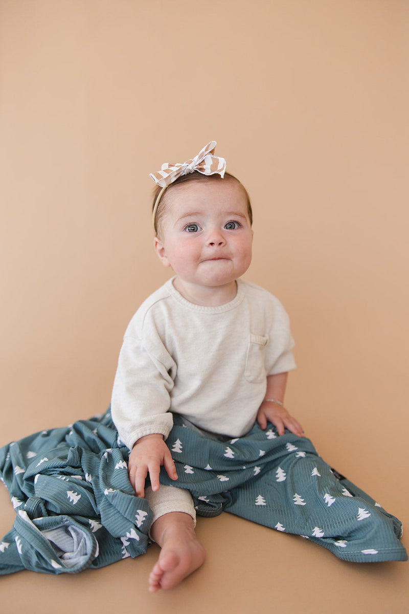 Northern Pine (ribbed) - Lightweight Blanket