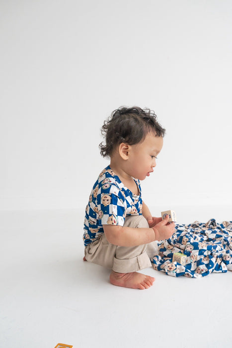 Dream Big Little Co x CoComelon JJ STARRY NIGHT CHECKERS DREAM BLANKET