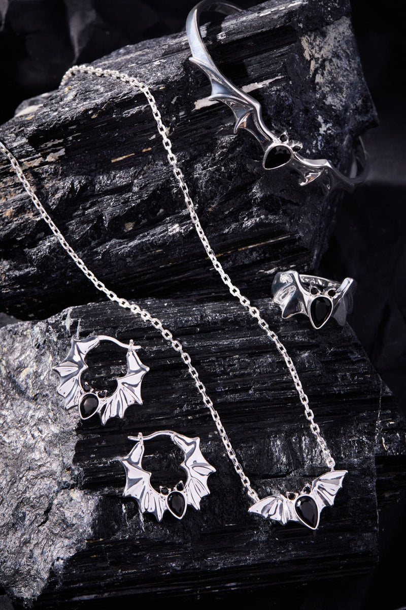 Crystal Bat Pendant