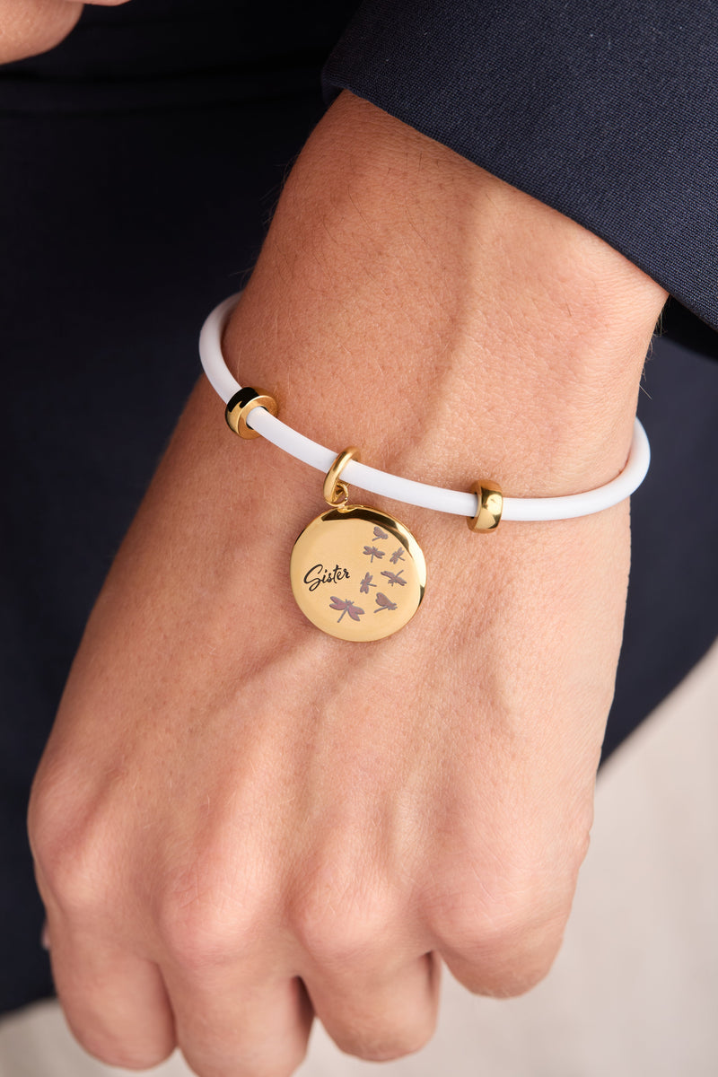 Sister Dragonfly Disc Charm
