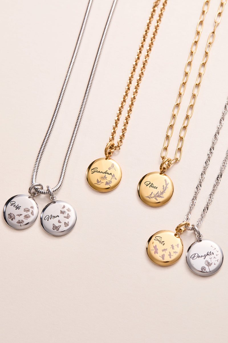 Grandma Hummingbird Disc Charm