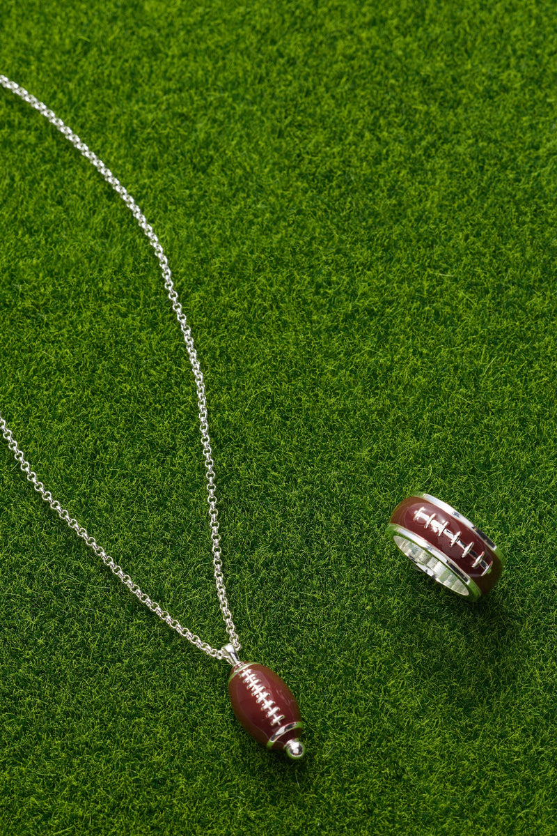 Football Spinner Pendant