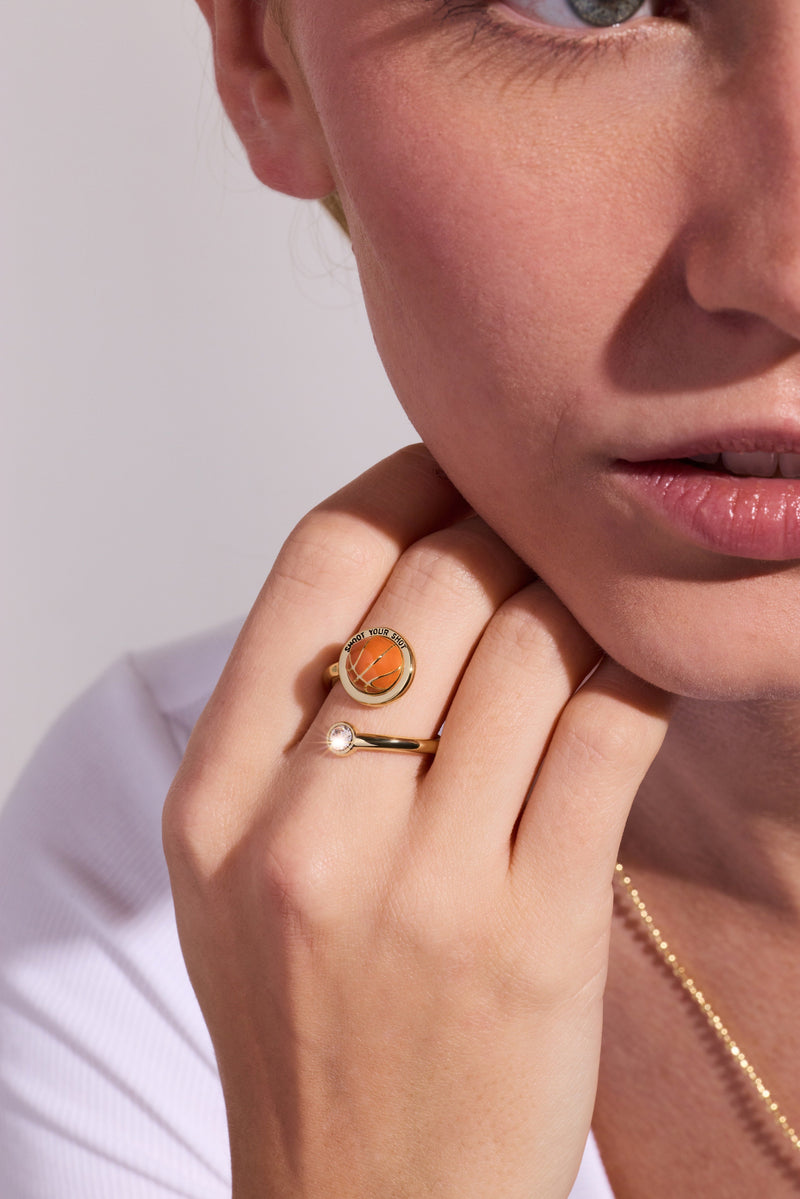 Basketball Open Fidget Ring