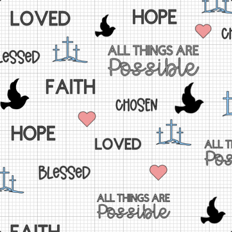 All Things Are Possible Swaddle Blanket
