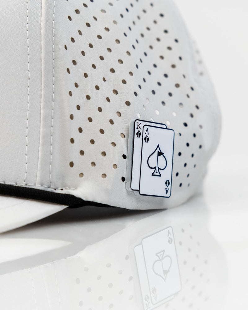 Ace/King White - Perforated Rope Hat