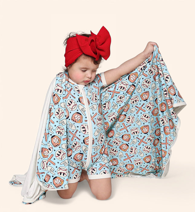 BASEBALL SMILEY DREAM BLANKET