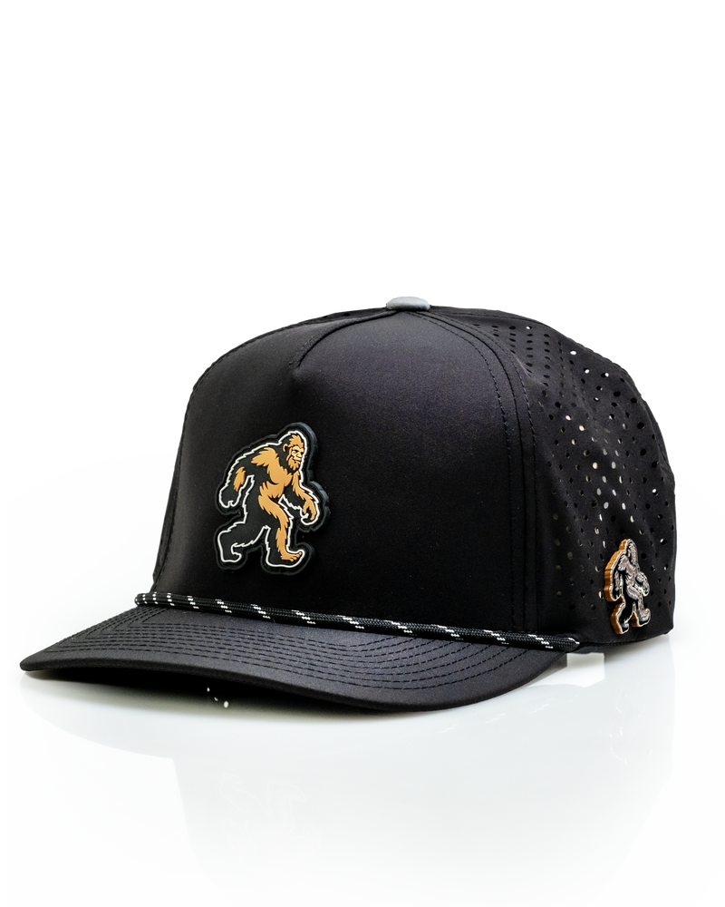 Sasquatch Black - Perforated Rope Hat