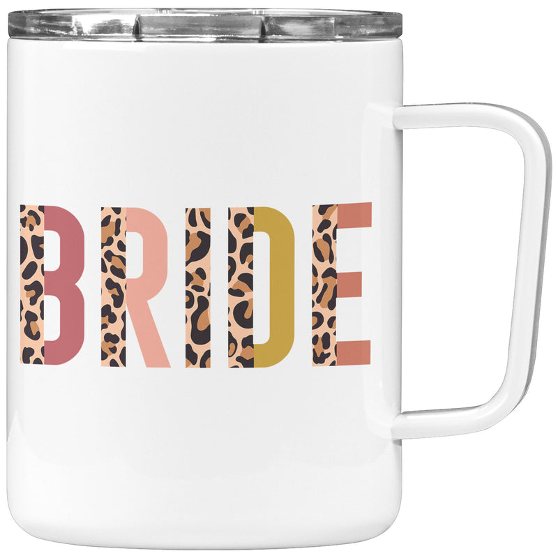 Bride - Leopard colorful - Bride cup - personalized - bachelorette party