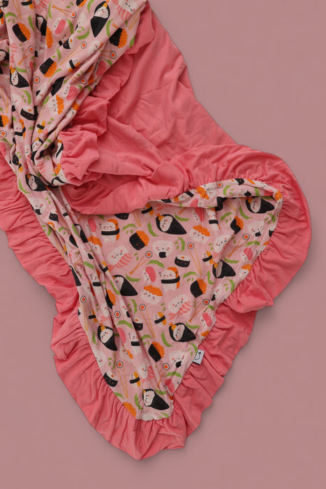 SWEET PEA SUSHI DREAM RUFFLE BLANKET