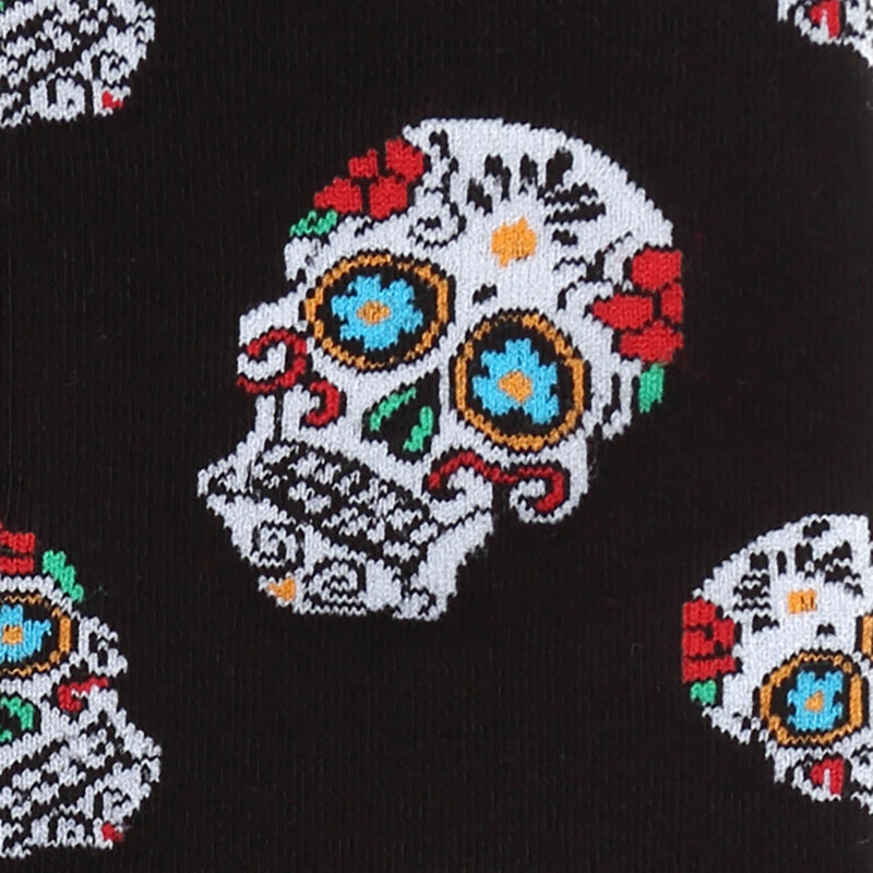 Sugar Skull Black Socks