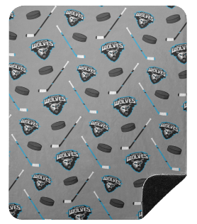 Canton Wolves Hockey Blanket