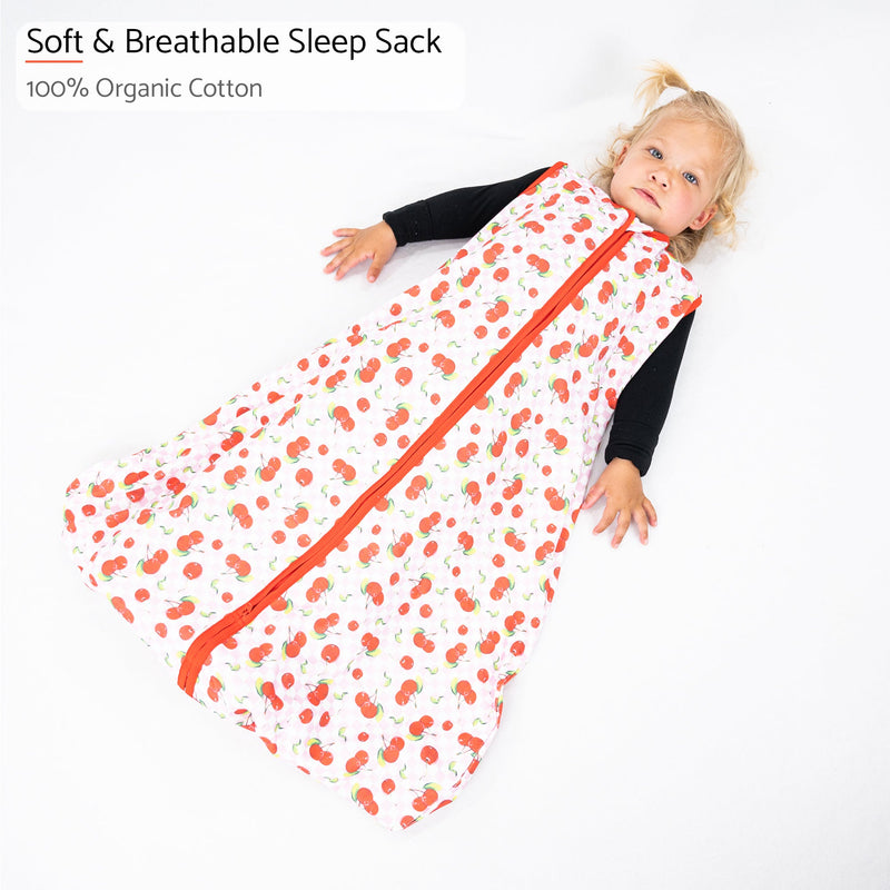 Cherry on top Baby Sleep Sack, 100% Organic Cotton