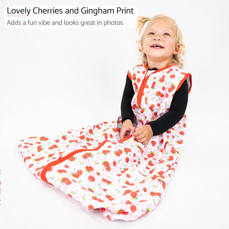 Cherry on top Baby Sleep Sack, 100% Organic Cotton
