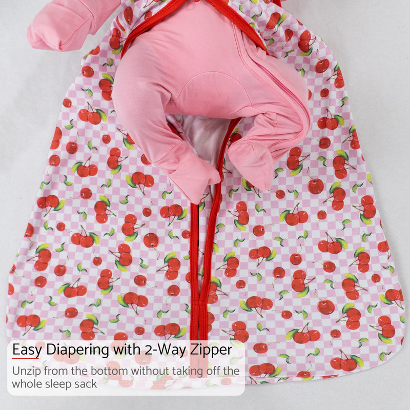 Cherry on top Baby Sleep Sack, 100% Organic Cotton