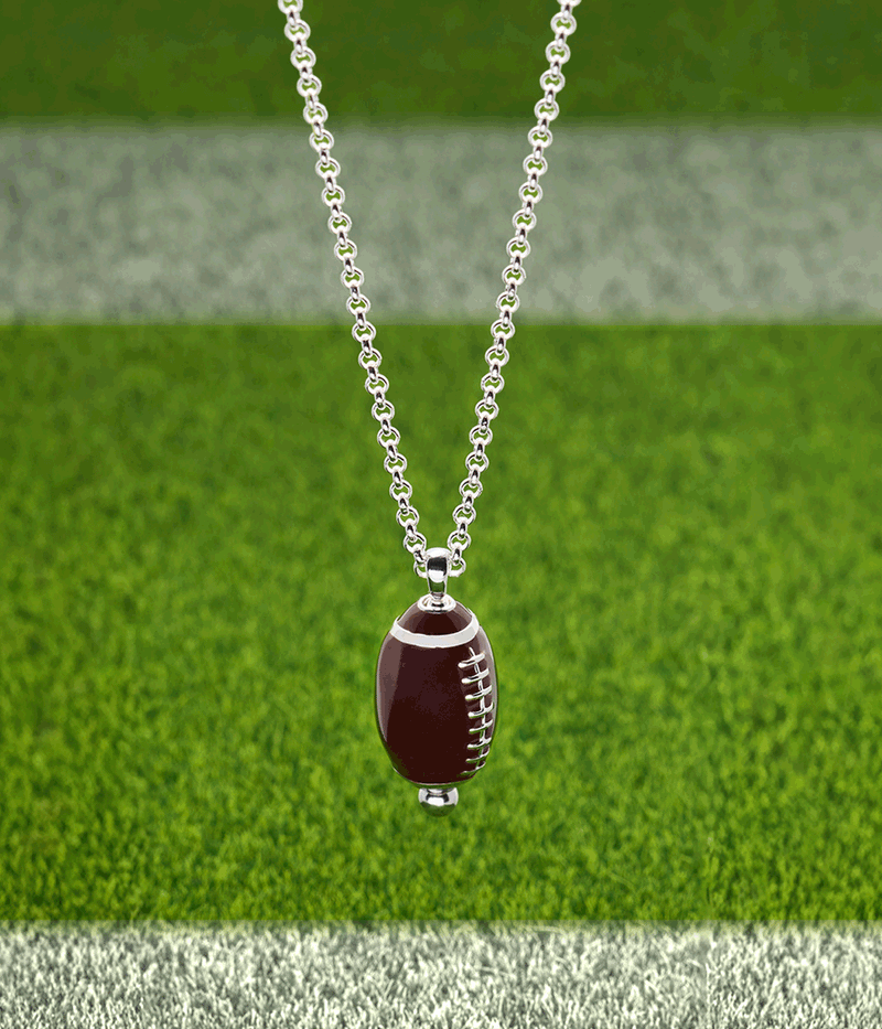 Football Spinner Pendant