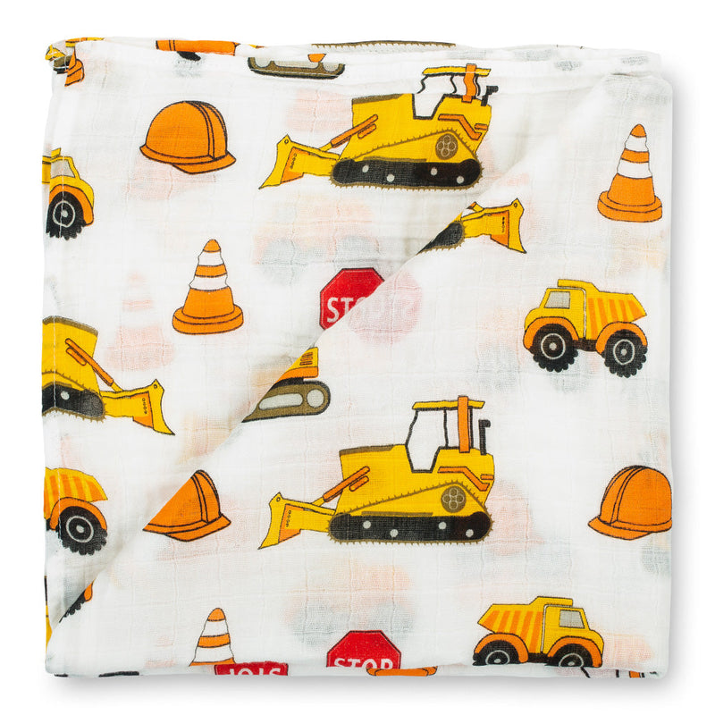 Under Construction Baby Muslin Swaddle Blanket