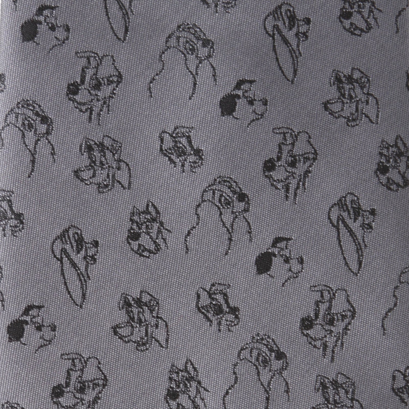 Disney Dogs Gray Men's Tie