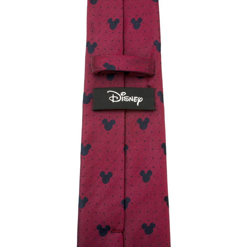 Disney Mickey Mouse Red Pin Dot Men's Tie