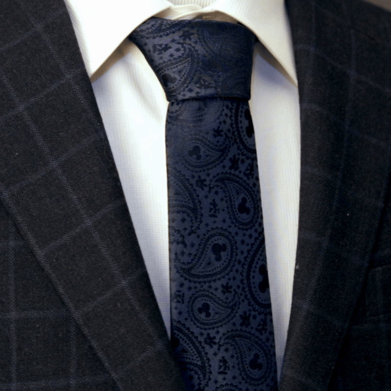 Disney Mickey Mouse Navy Paisley Men's Tie
