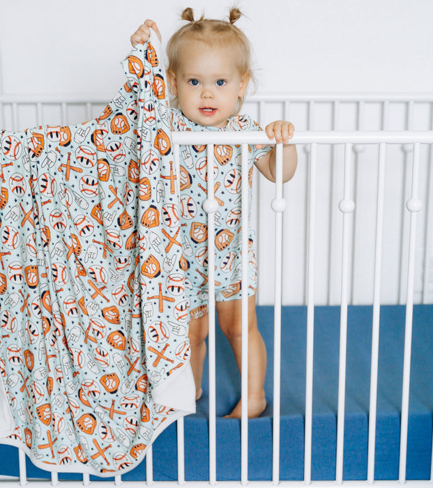 BASEBALL SMILEY DREAM BLANKET