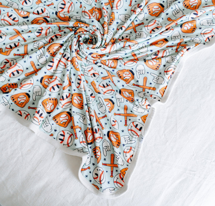 BASEBALL SMILEY DREAM BLANKET