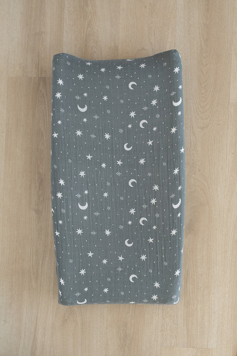 Night Sky Muslin Changing Pad Cover