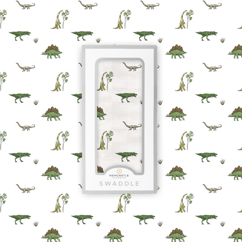 Dino Days Cotton Muslin Swaddle