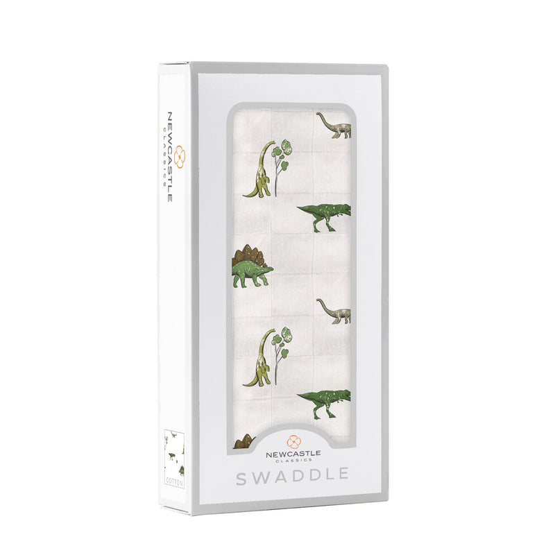 Dino Days Cotton Muslin Swaddle