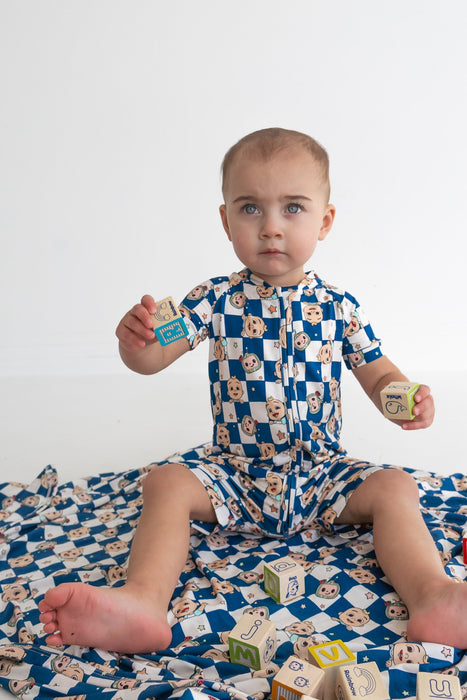 Dream Big Little Co x CoComelon JJ STARRY NIGHT CHECKERS DREAM BLANKET