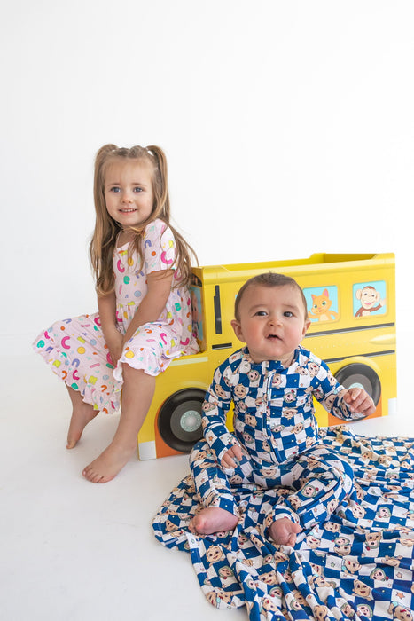 Dream Big Little Co x CoComelon JJ STARRY NIGHT CHECKERS DREAM BLANKET
