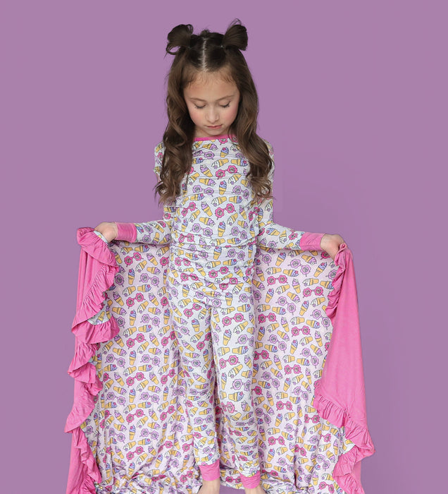 SWEET SUMMER RUFFLE DREAM BLANKET