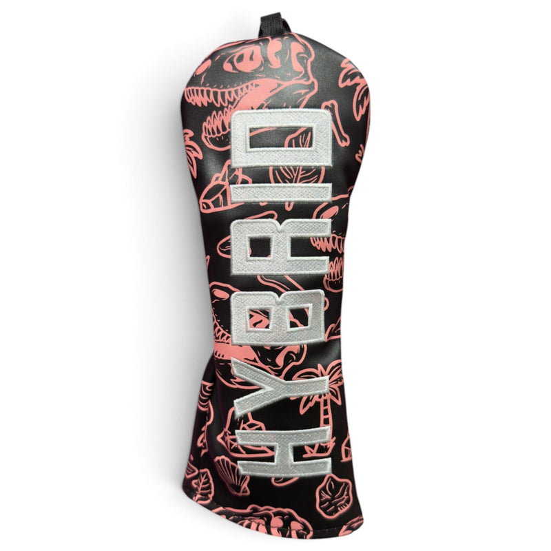 "Fossil Fairways" Hybrid Headcover – Premium Faux Leather Hybrid Cover – Elastic Fit – Embroidered Letters