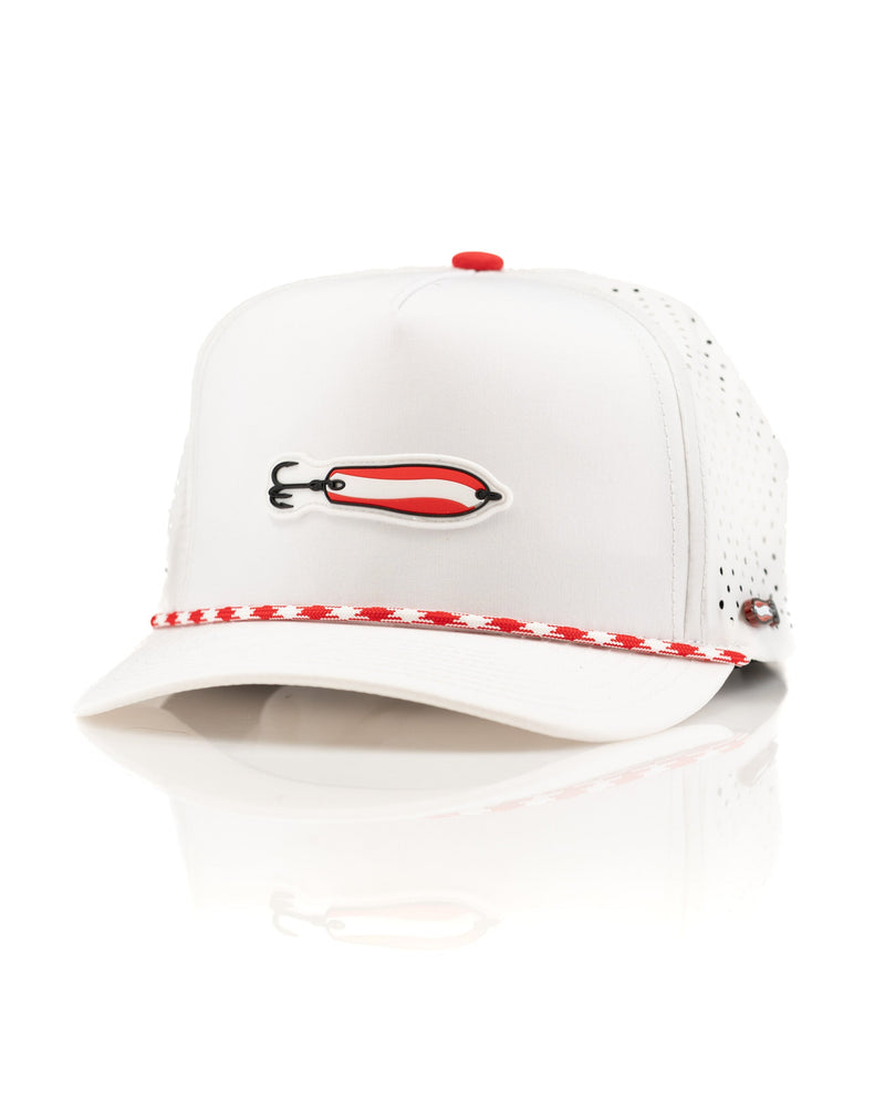 Dare Devil Spoon White - Perforated Rope Hat