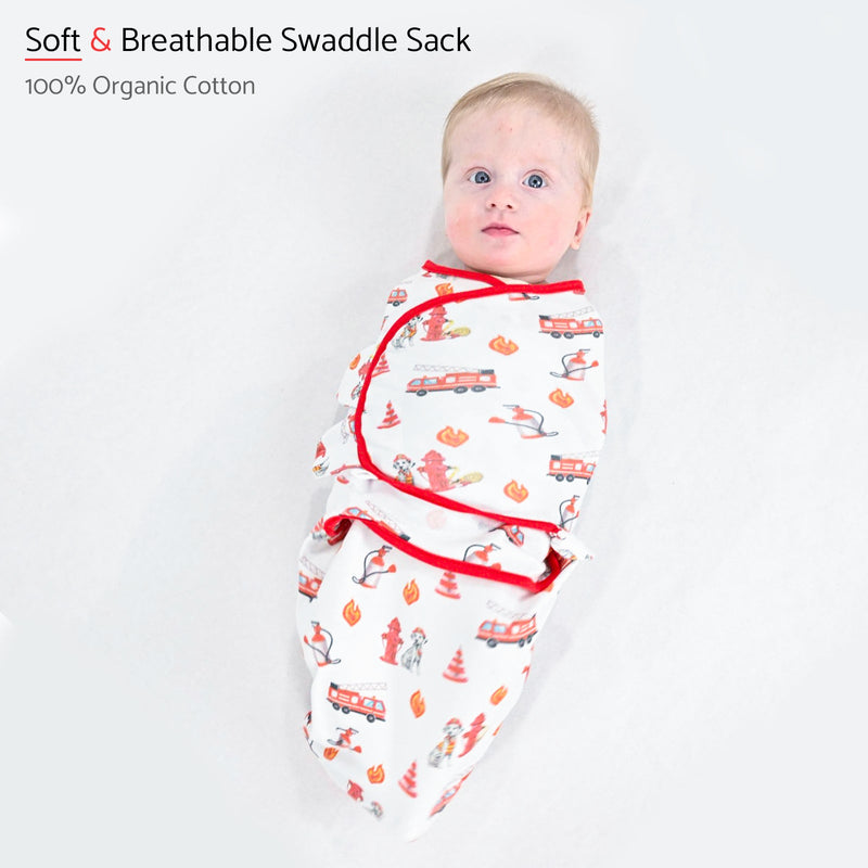 Firehouse Fido Baby Sleep Swaddle 100% Organic Cotton