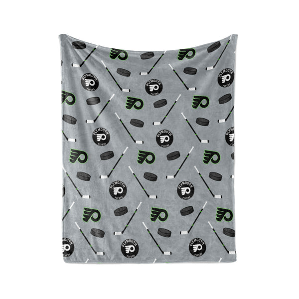 Plymouth Flyers Hockey Blanket