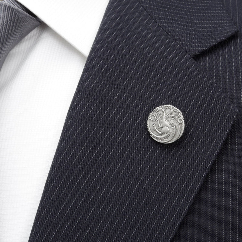 Game of Thrones Targaryen Dragon Antiqued Lapel Pin