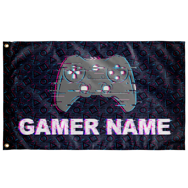 Gamer Name Video Game - Personalized Indoor Wall Flag