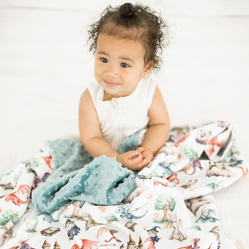Minky Baby Blanket Dragon's Kingdom