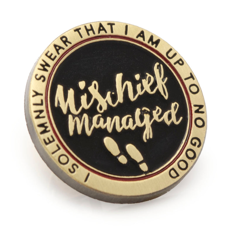 Harry Potter Mischief Managed Gold Lapel Pin