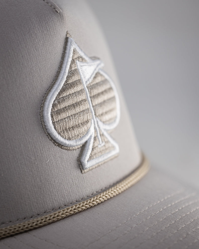 Perforated Rope Hat - Bone