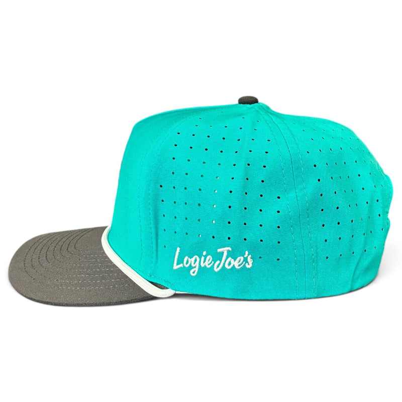 Mountain Moonrise Golf Hat | Snapback Cap | Built-in Magnetic Ball Marker Holder + Marker Included | Adjustable