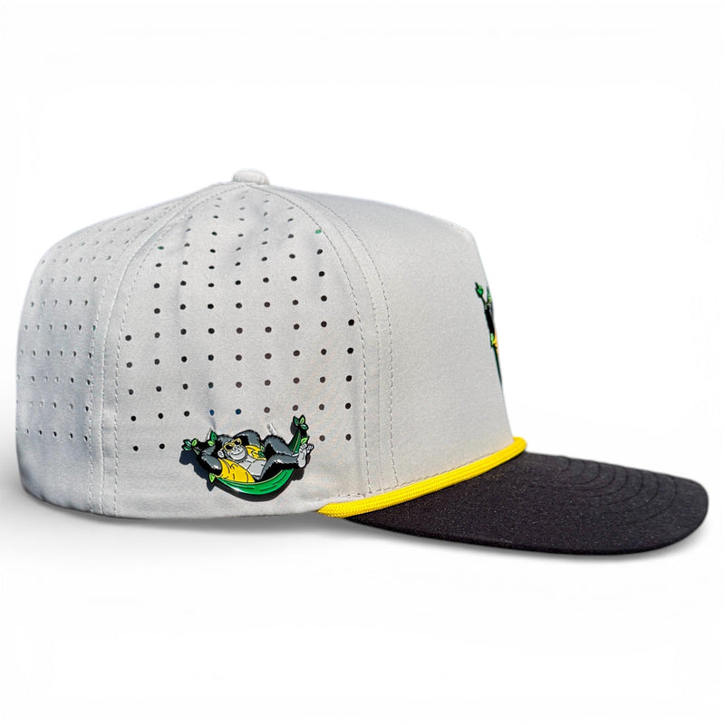Banana Hammock Golf Hat | Snapback Cap | Built-in Magnetic Ball Marker Holder + Marker Included | Adjustable | One Size
